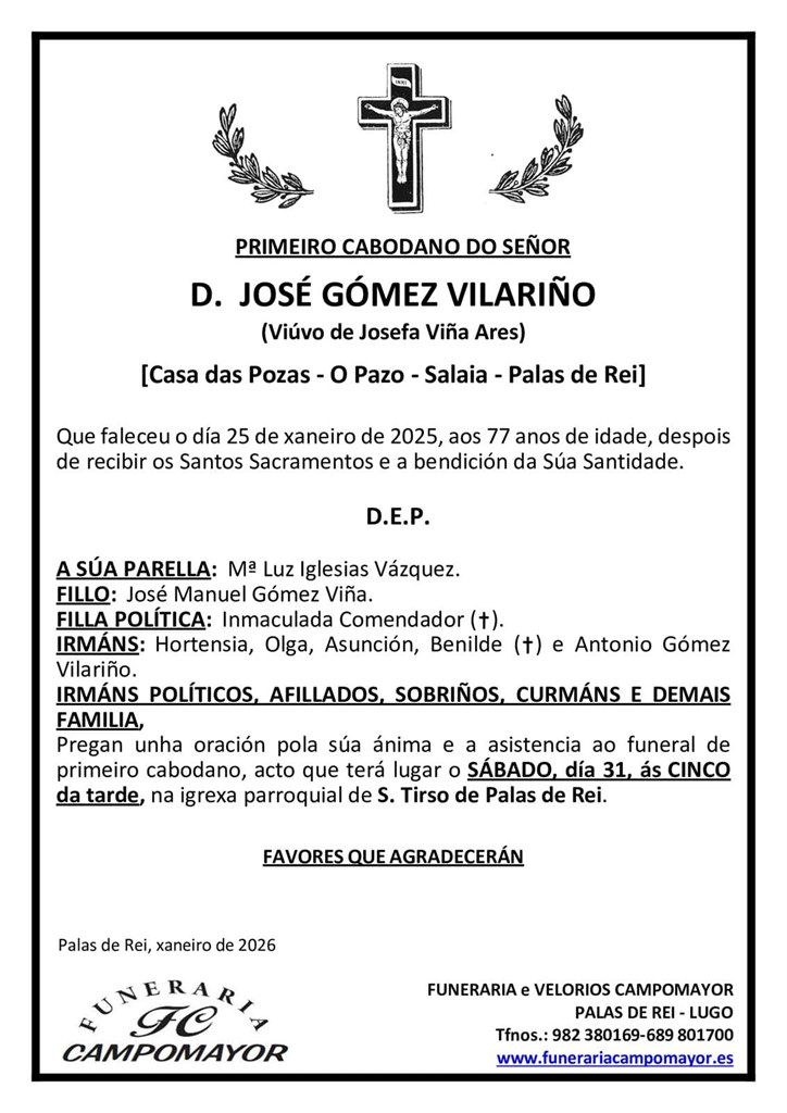 JOSÉ GOMEZ VILARIÑO