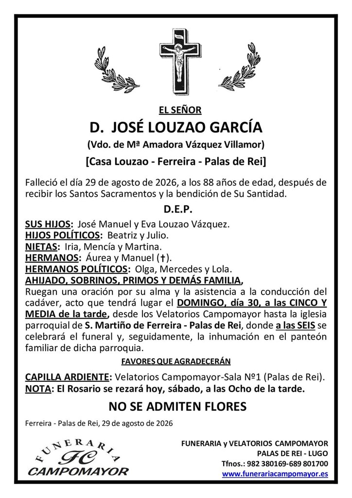 Foto principal JOSÉ LOUZAO GARCÍA