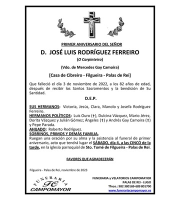 JOSÉ LUIS RODRÍGUEZ FERREIRO