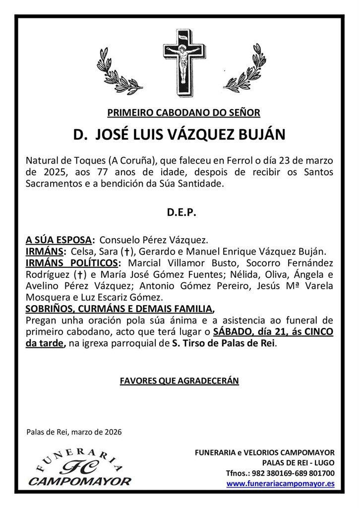 JOSÉ LUIS VÁZQUEZ BUJÁN