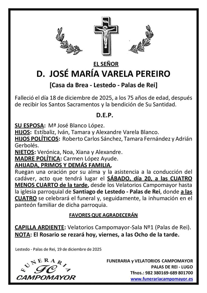 JOSÉ MARÍA VARELA PEREIRO