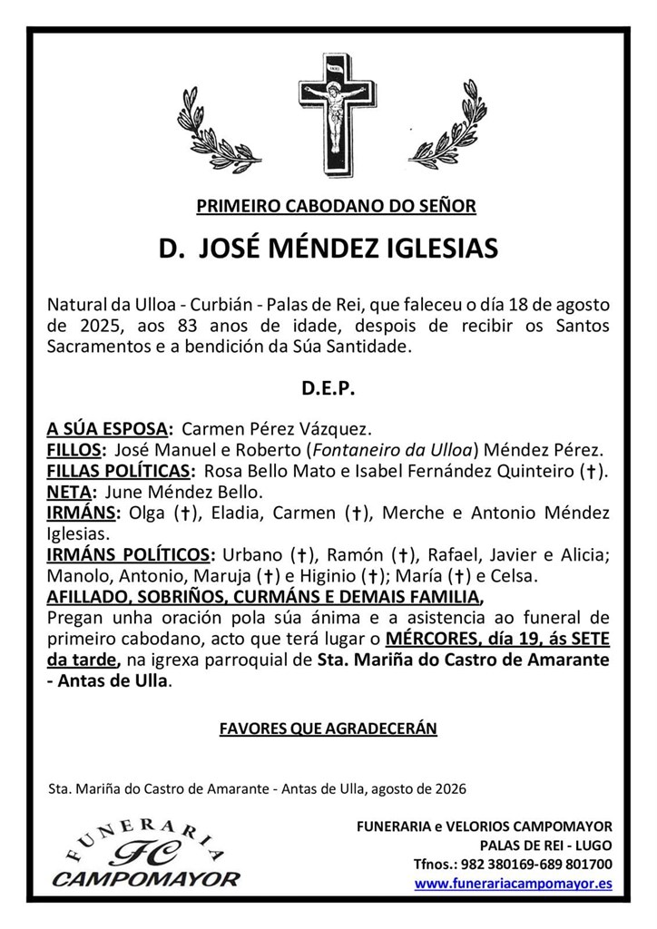 JOSÉ MÉNDEZ IGLESIAS