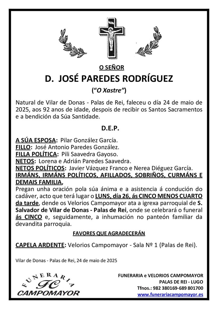 Foto principal JOSÉ PAREDES RODRÍGUEZ