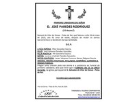 JOSÉ PAREDES RODRÍGUEZ