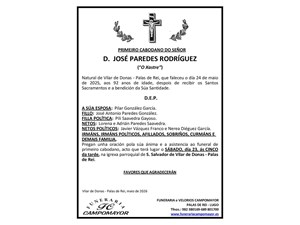 JOSÉ PAREDES RODRÍGUEZ