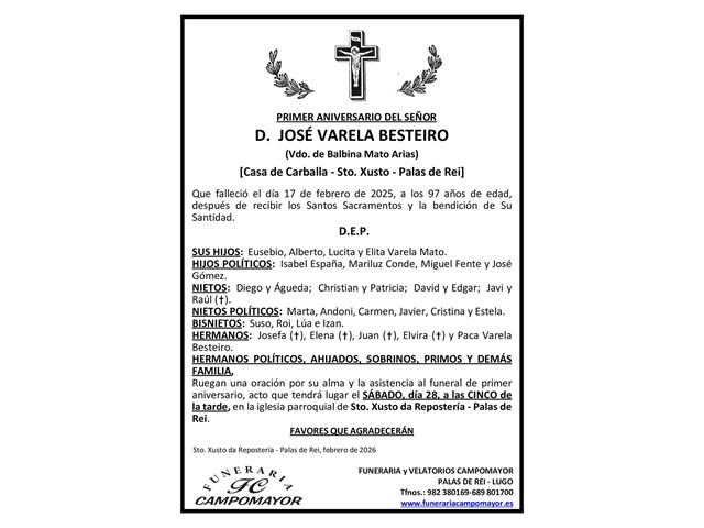 JOSÉ VARELA BESTEIRO