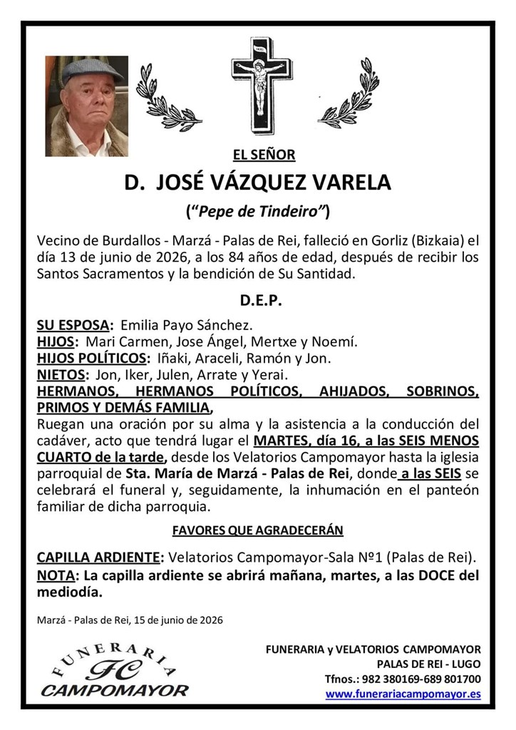 Foto principal JOSÉ VÁZQUEZ VARELA