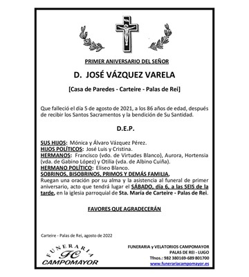 JOSÉ VÁZQUEZ VARELA