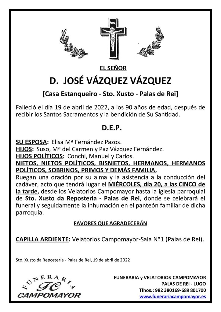 JOSÉ VÁZQUEZ VÁZQUEZ