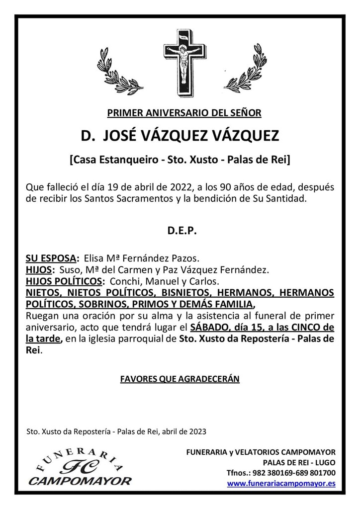 JOSÉ VÁZQUEZ VÁZQUEZ