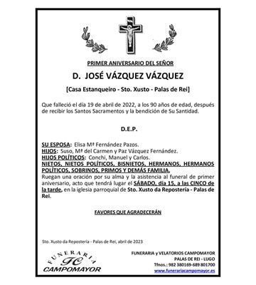 JOSÉ VÁZQUEZ VÁZQUEZ