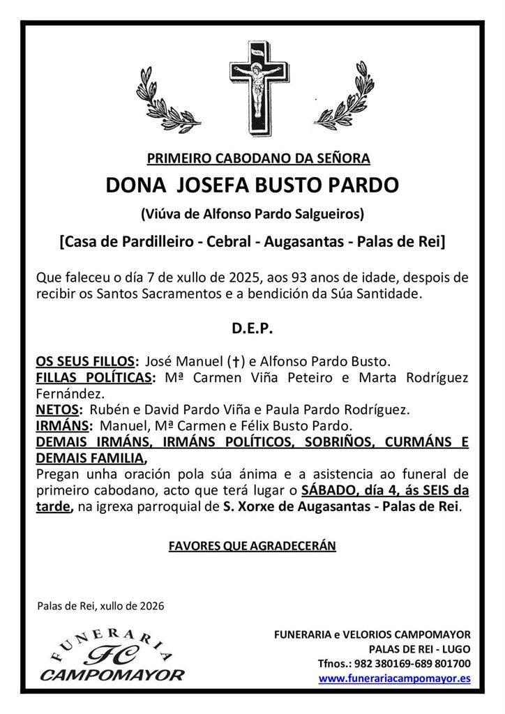 JOSEFA BUSTO PARDO