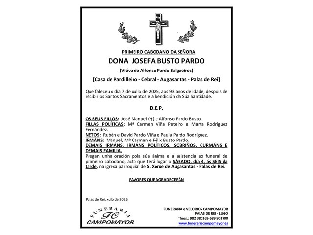 JOSEFA BUSTO PARDO