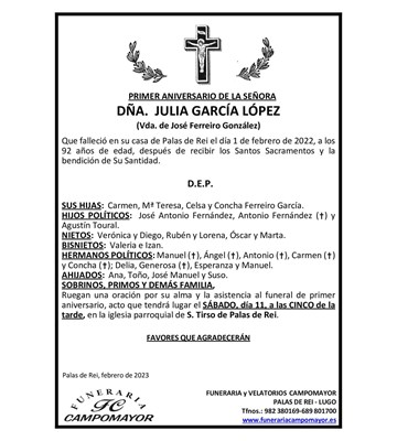 JULIA GARCÍA LÓPEZ