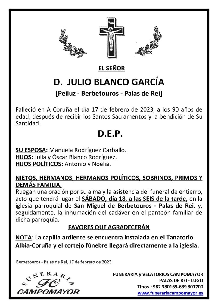 JULIO BLANCO GARCÍA