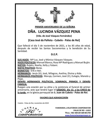 LUCINDA VÁZQUEZ PENA
