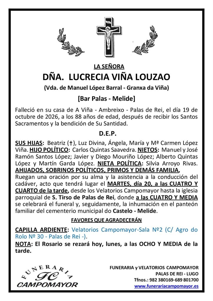 Foto principal LUCRECIA VIÑA LOUZAO