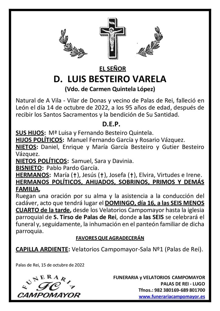 LUIS BESTEIRO VARELA