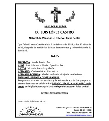 LUIS LÓPEZ CASTRO