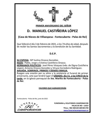 MANUEL CASTIÑEIRA LÓPEZ