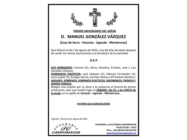 MANUEL GONZÁLEZ VÁZQUEZ
