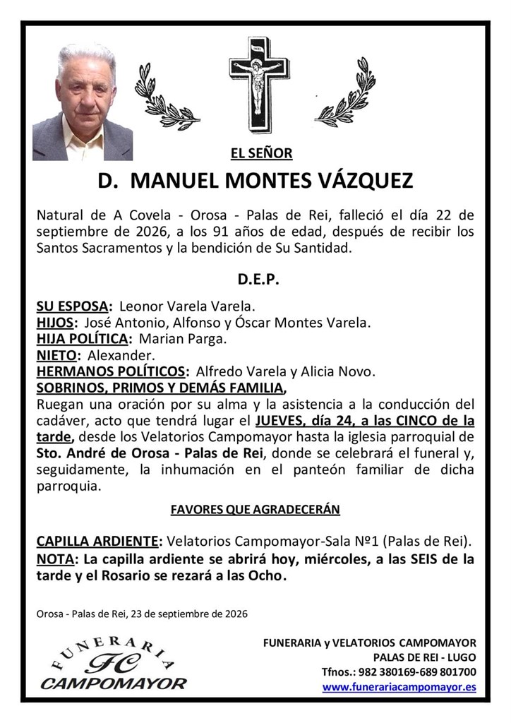 Foto principal MANUEL MONTES VÁZQUEZ