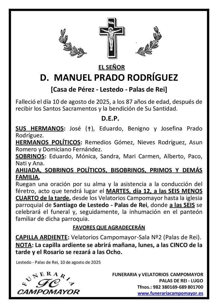 Foto principal MANUEL PRADO RODRÍGUEZ