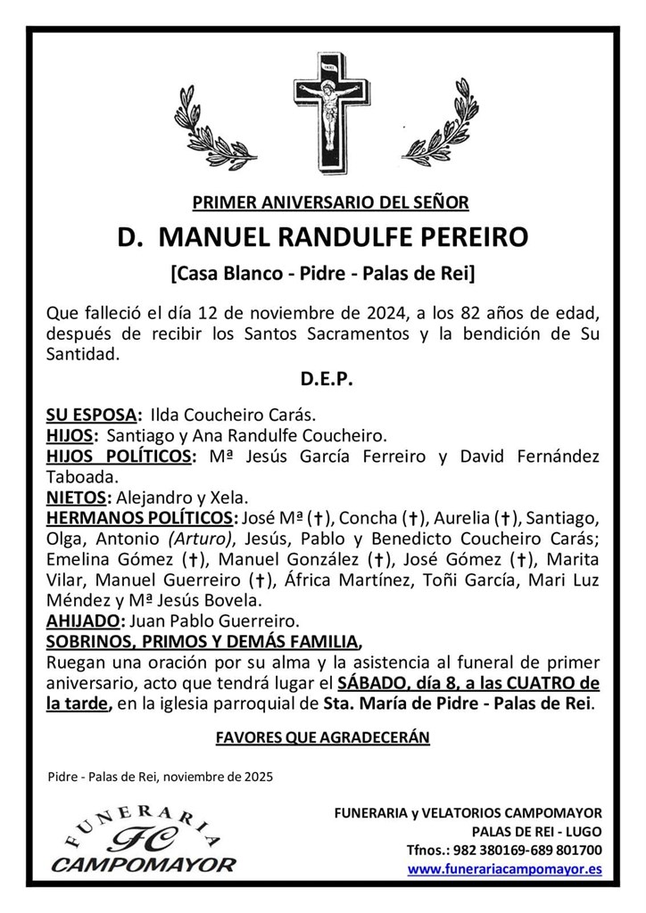 MANUEL RANDULFE PEREIRO