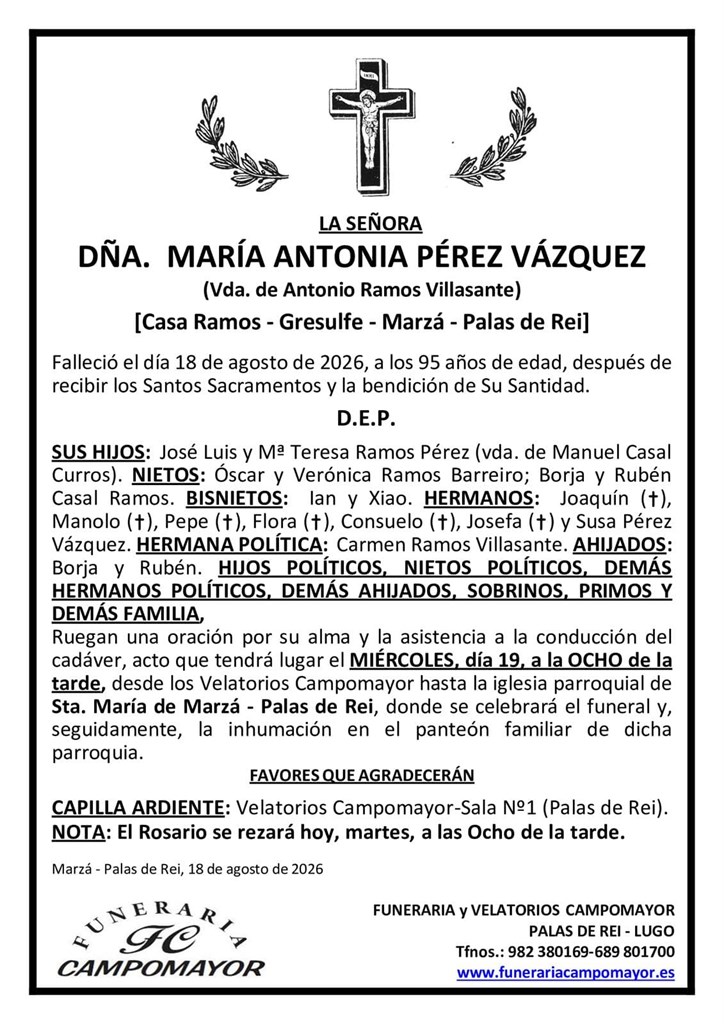 Foto principal MARÍA ANTONIA PÉREZ VÁZQUEZ