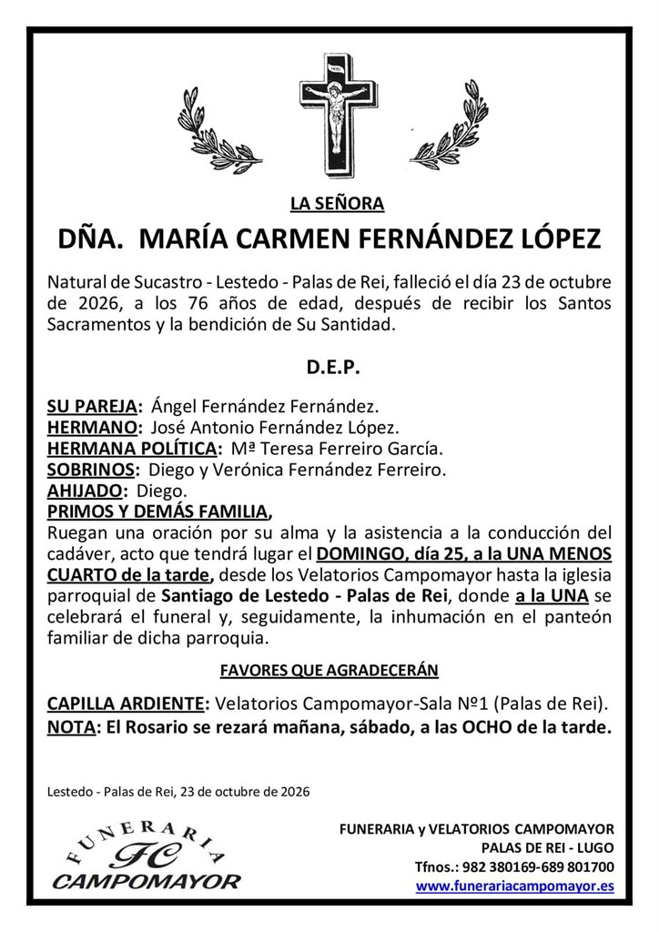 Foto principal MARÍA CARMEN FERNÁNDEZ LÓPEZ