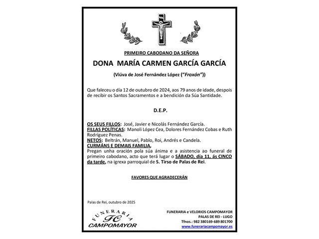 MARÍA CARMEN GARCÍA GARCÍA