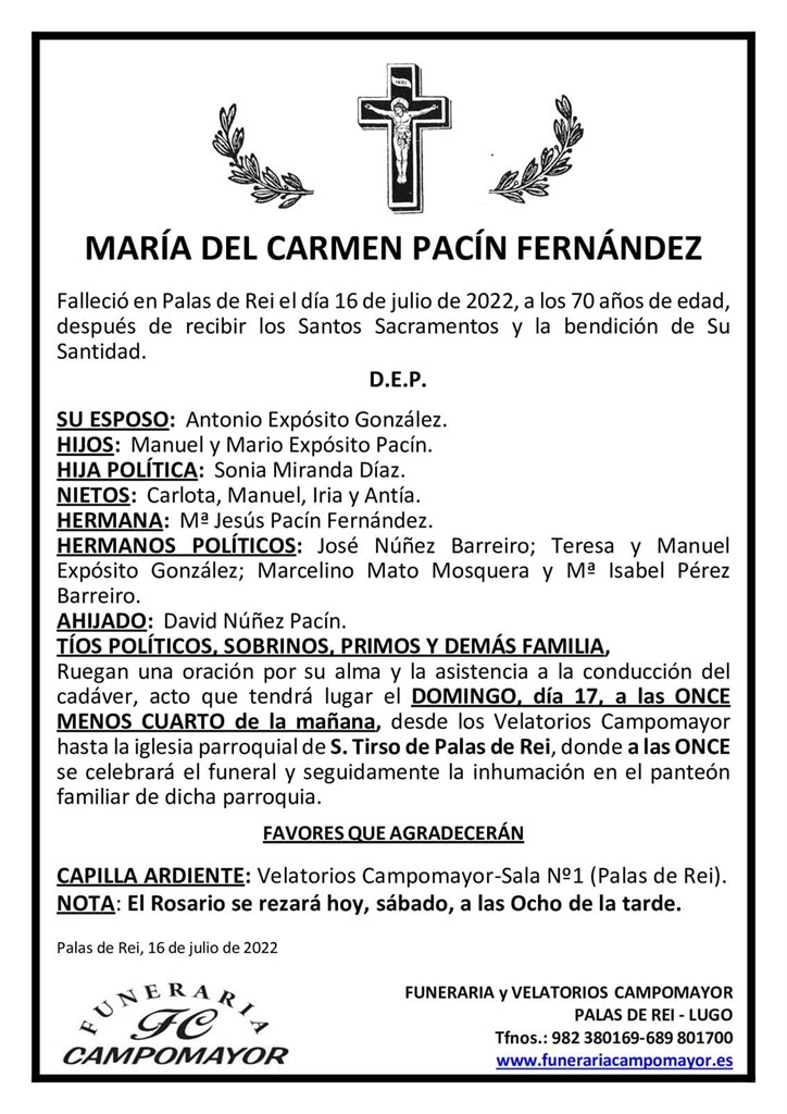 MARÍA DEL CARMEN PACÍN FERNÁNDEZ