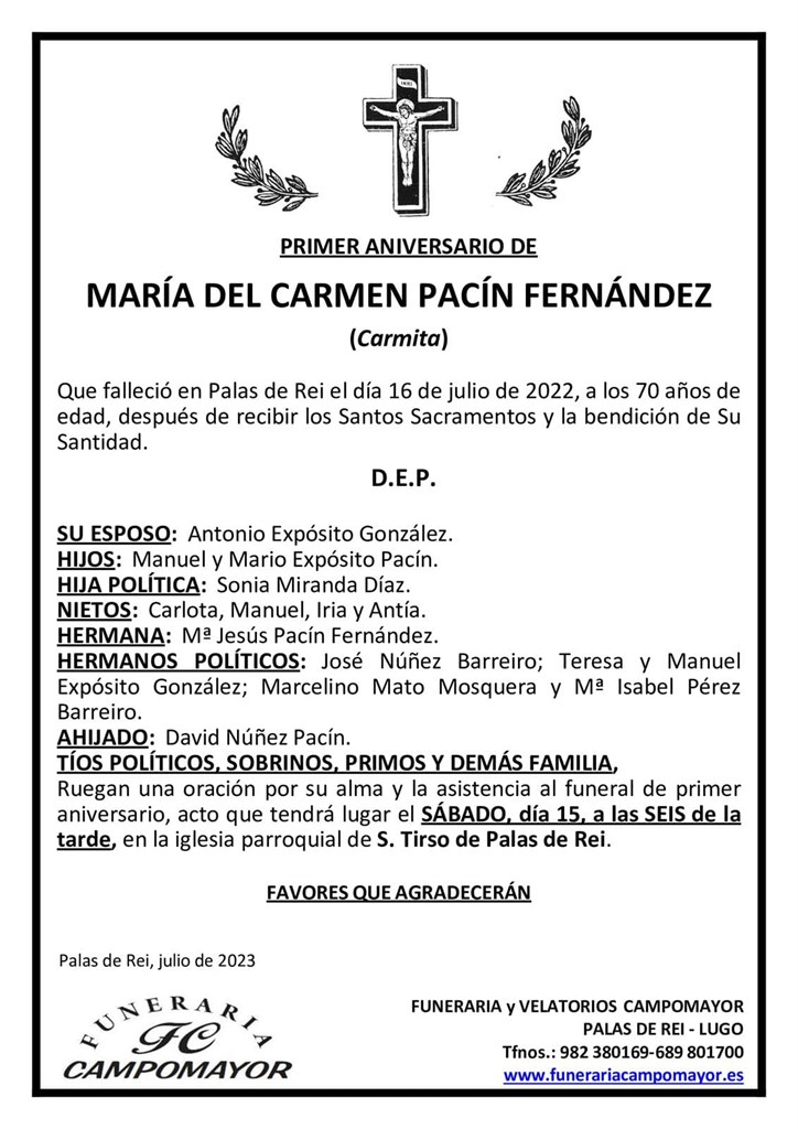 MARÍA DEL CARMEN PACÍN FERNÁNDEZ