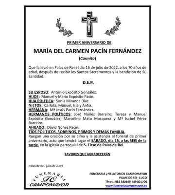 MARÍA DEL CARMEN PACÍN FERNÁNDEZ