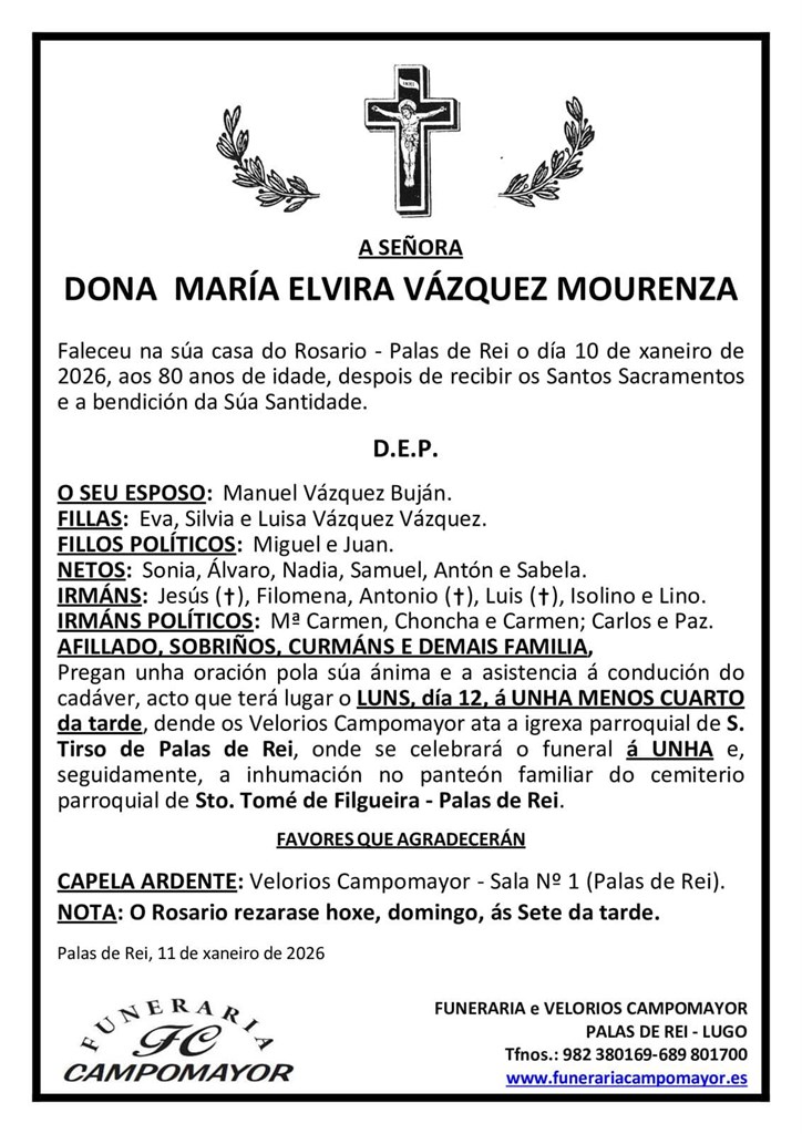 MARÍA ELVIRA VÁZQUEZ MOURENZA