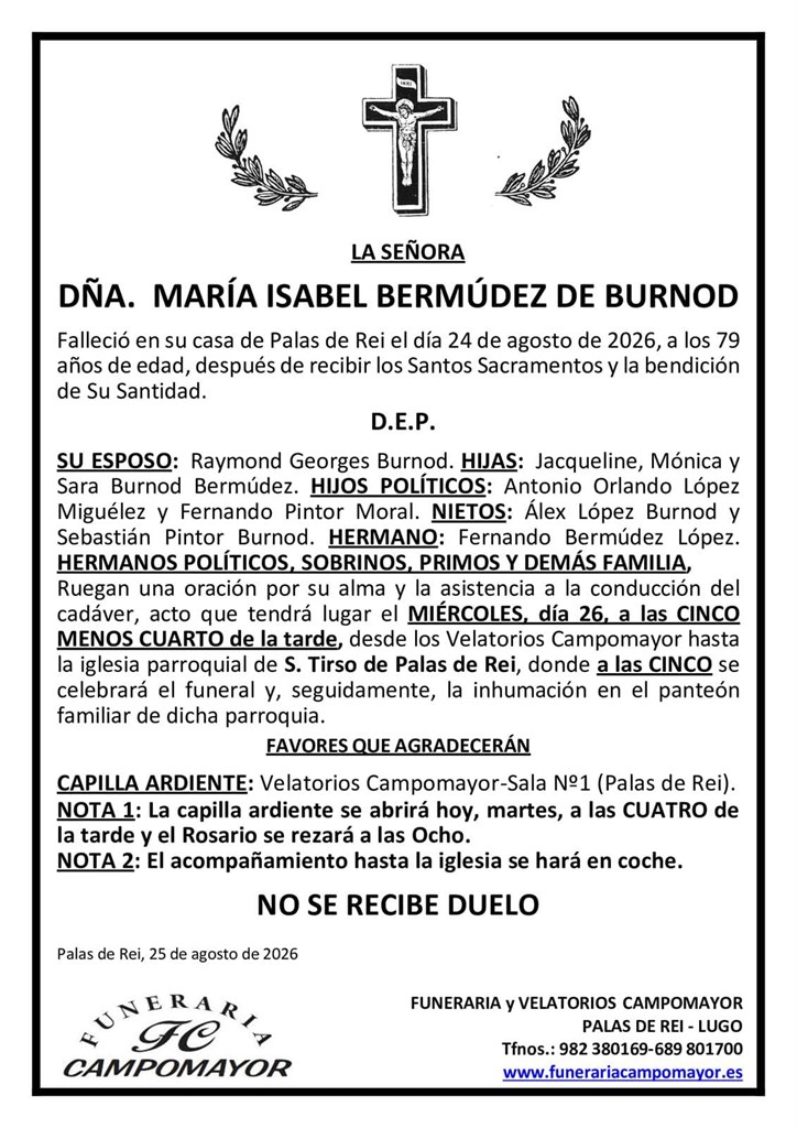 Foto principal MARÍA ISABEL BERMÚDEZ DE BURNOD