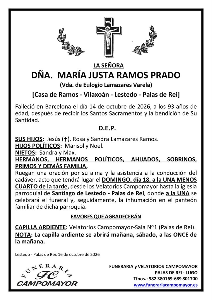 Foto principal MARÍA JUSTA RAMOS PRADO
