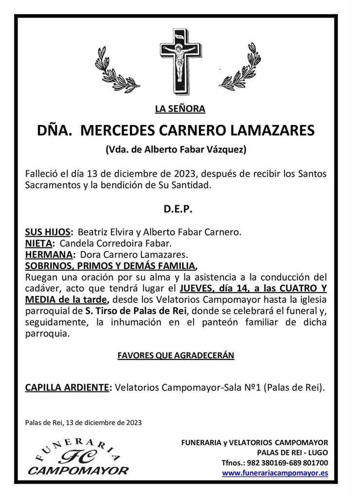 MERCEDES CARNERO LAMAZARES