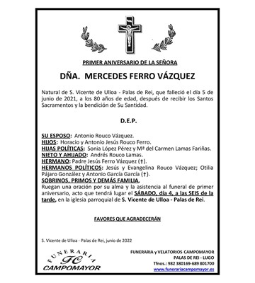 MERCEDES FERRO VÁZQUEZ