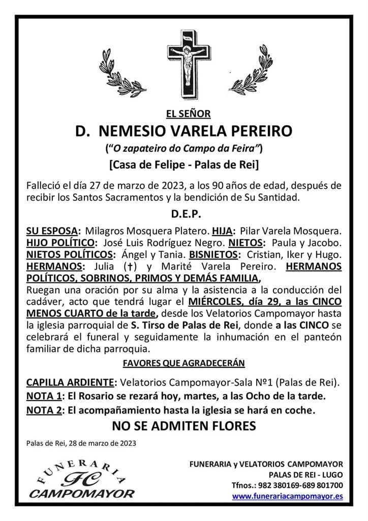 NEMESIO VARELA PEREIRO