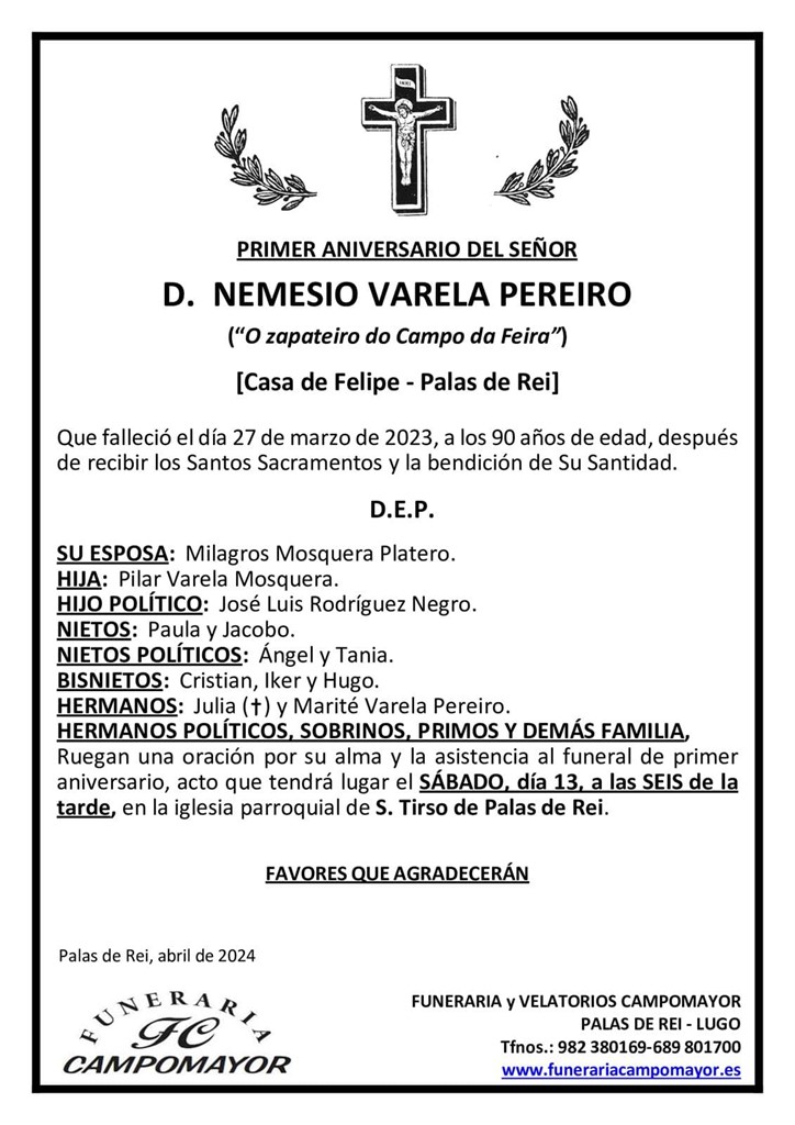 NEMESIO VARELA PEREIRO