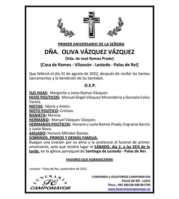 OLIVA VÁZQUEZ VÁZQUEZ