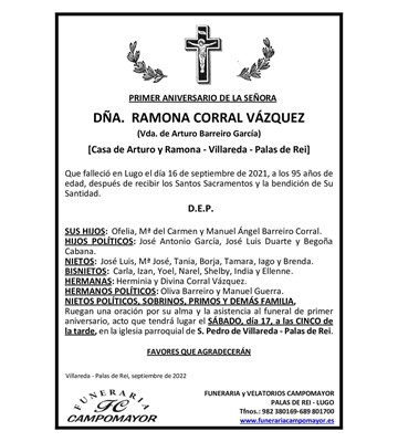 RAMONA CORRAL VÁZQUEZ