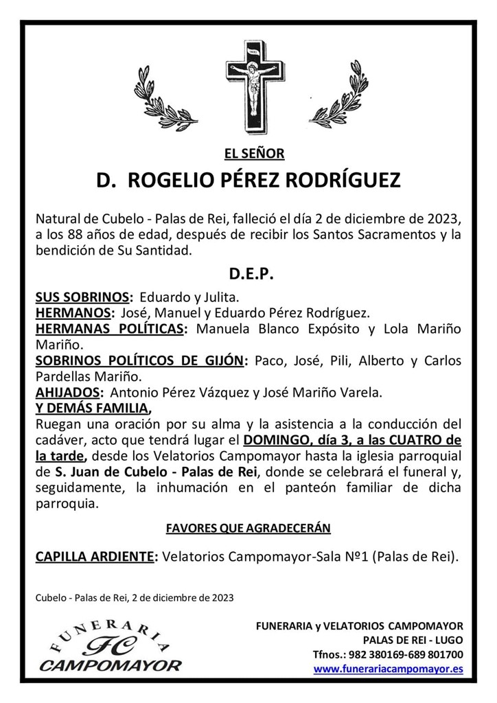 ROGELIO PÉREZ RODRÍGUEZ