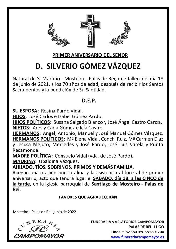 SILVERIO GÓMEZ VÁZQUEZ