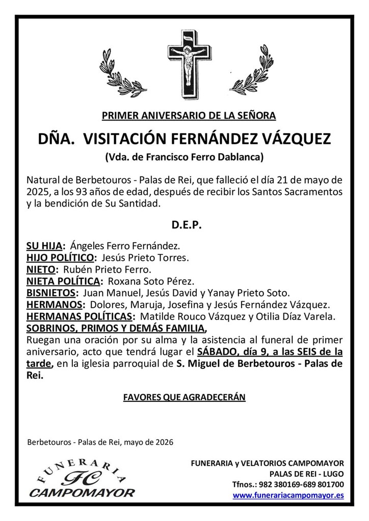 VISITACIÓN FERNÁNDEZ VÁZQUEZ